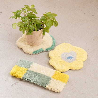 MOYO ミニブロックラグ/mini block rug 27×10cm