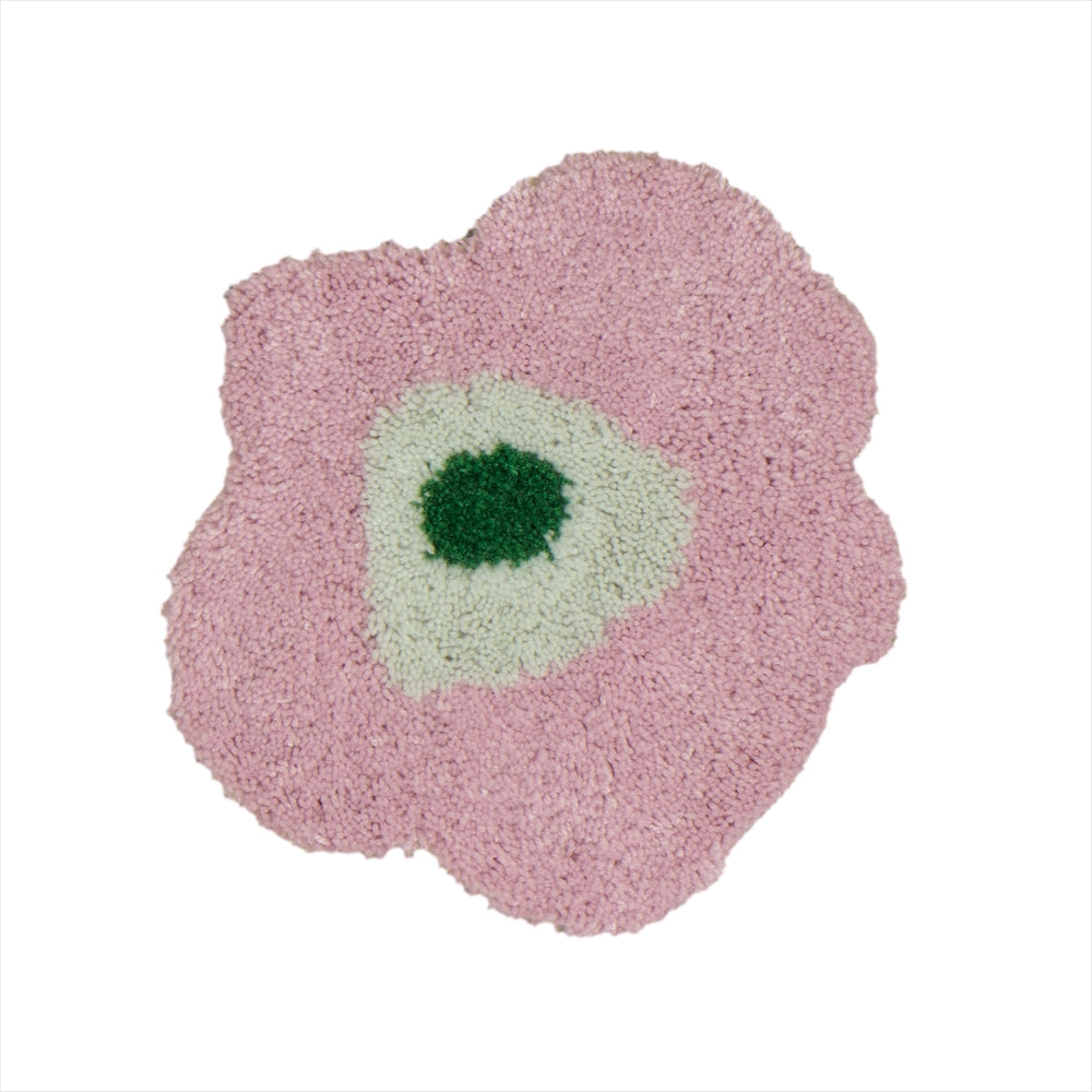 MOYO ミニフラワーラグ/mini flower rug 20×19cm