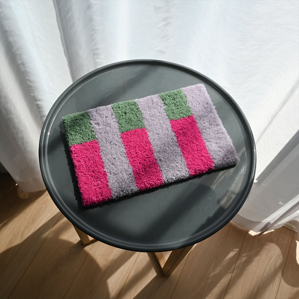 MOYO ミニストライプラグ/mini stripe rug 33×20cm