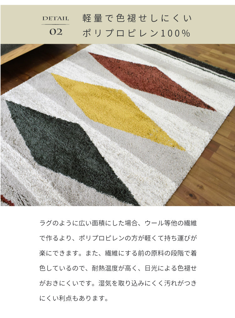 ラグマット フィジック/FIGIC（約135×190cm）