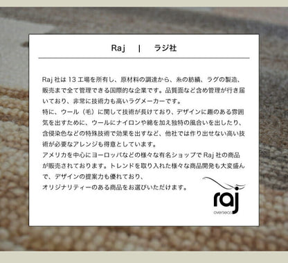 ラグマット RAJ1811（約190×190cm）