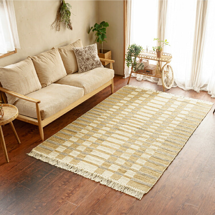 100%新品新品】 ラグマット 絨毯 130×190cm ブラウン TTR-157BR 長方形